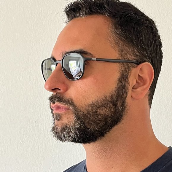 Ray Ban CHROMANCE polarized Matte Black sunglasses - Picture 3 of 4